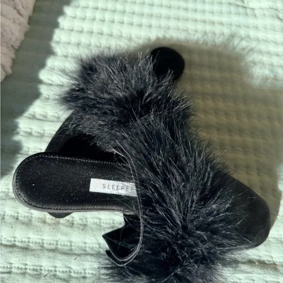 NWOT Sleeper Satin Mules - Picture 2 of 8
